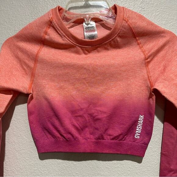 Gymshark Long Sleeve Top Seamless Adapt Ombré  SZ S* - Picture 2 of 10